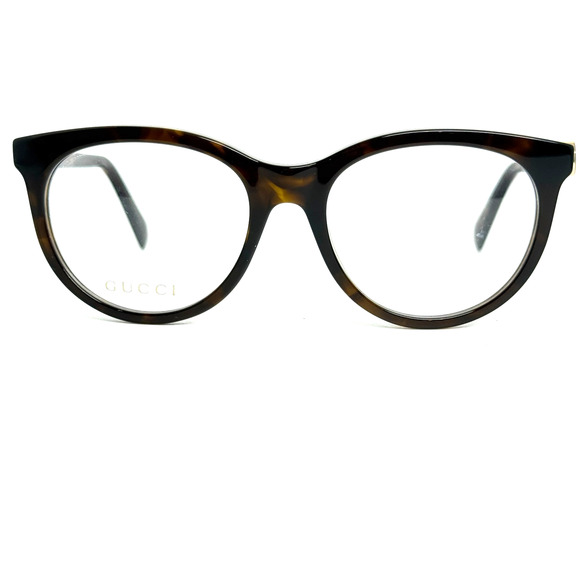 GUCCI GG1074O 005 Cat Eye Havana Dark DEMO LENS Frame Only 53-18-145 H19090 - Picture 1 of 7